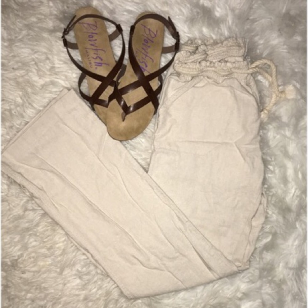 Drawstring Linen Pants